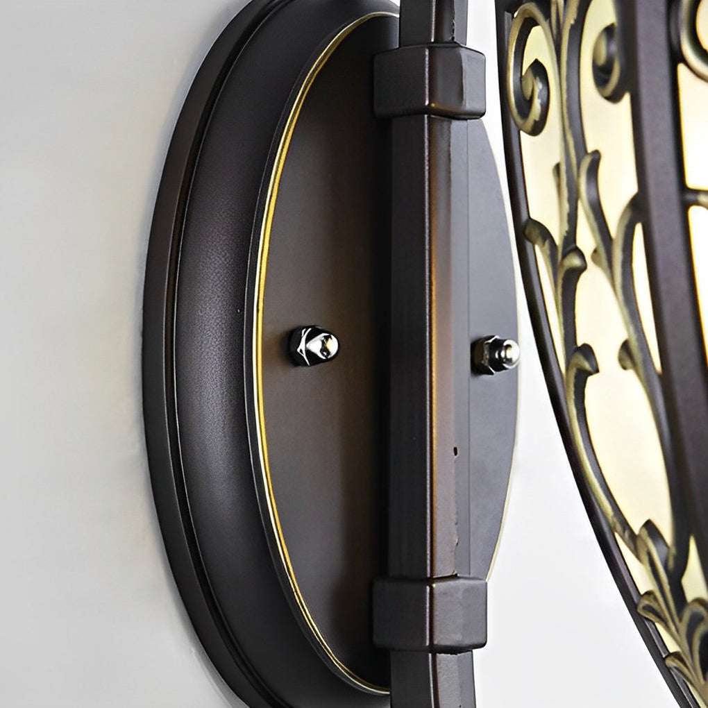 CHARLESTON PETAL EMBELLISHED SOLAR WALL ILLUMINATOR