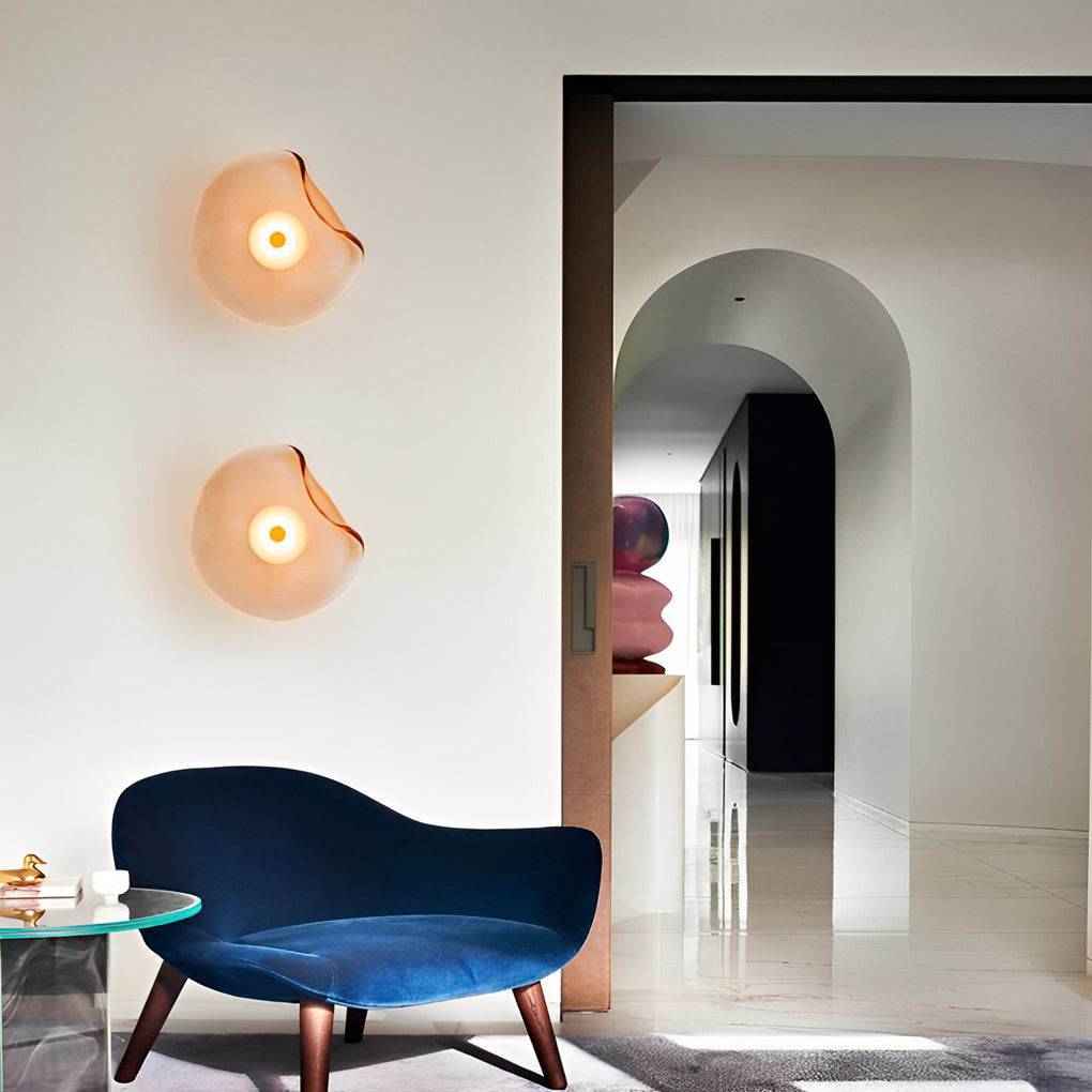 WINTHORPE ARTISANAL ROUND GLASS WALL SCONCE