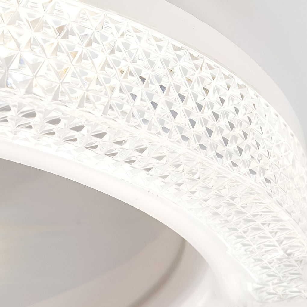 WINTHORPE CIRCULAR LED CEILING FAN WITH VARIABLE BRIGHTNESS AND 360° ROTATION