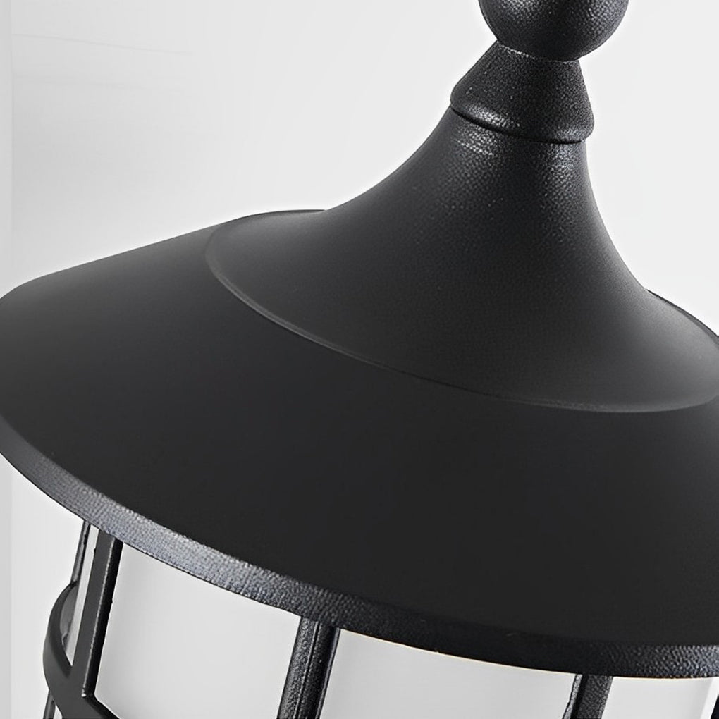 WINTHROP BLACK SOLAR WALL LANTERNS WITH TRIPLE DIMMING OPTIONS