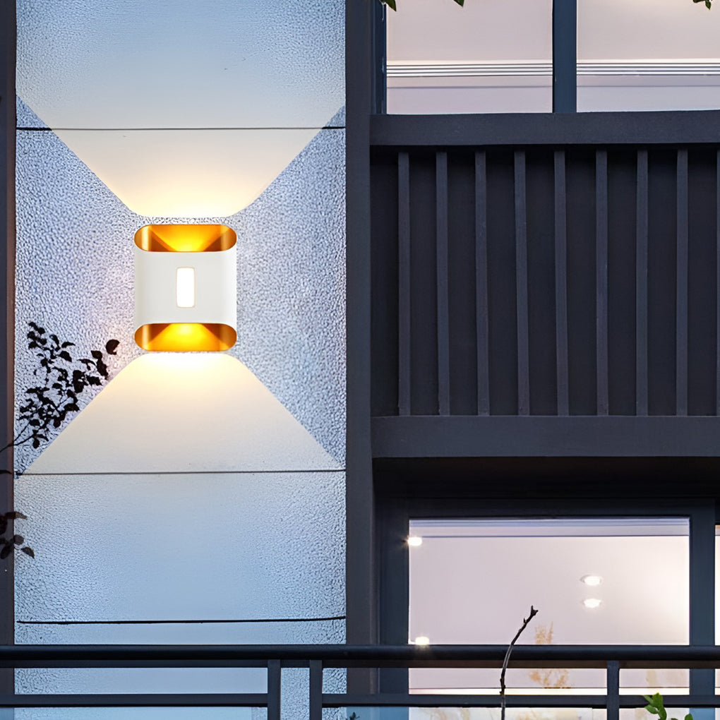 WINDSOR AQUA SHIELD LED WALL SCONCE, MODERN UP AND DOWN LIGHTING