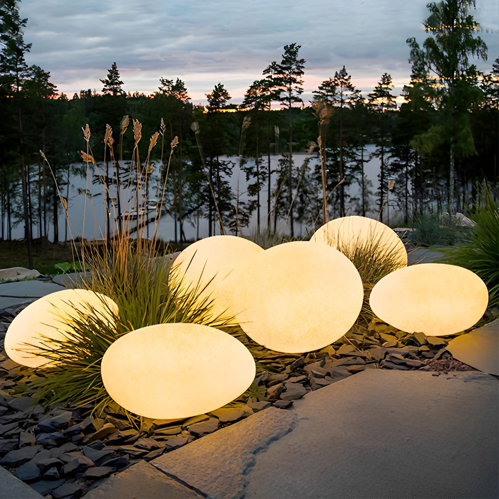 WINTERBOURNE RESIN PEBBLE GLOW GARDEN LIGHT