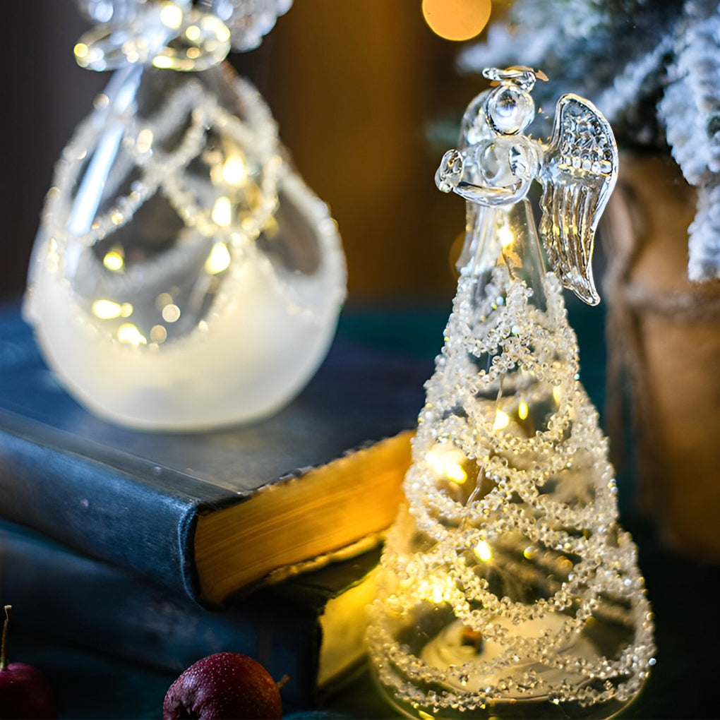 WINTERBOURNE ANGELIC GLASS ILLUMINATOR DESK LAMP