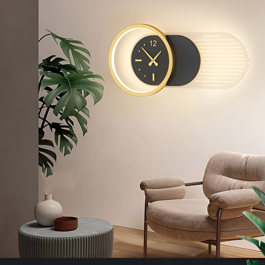 WINTHORPE MUTE CLOCK LED NORDIC WALL SCONCE