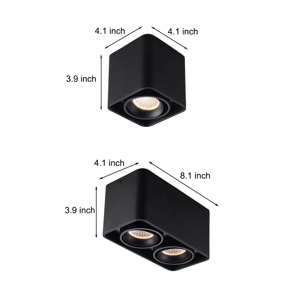 WINDSOR SQUARE DIMMABLE LED GRILLE LIGHT WITH ADJUSTABLE HEAD