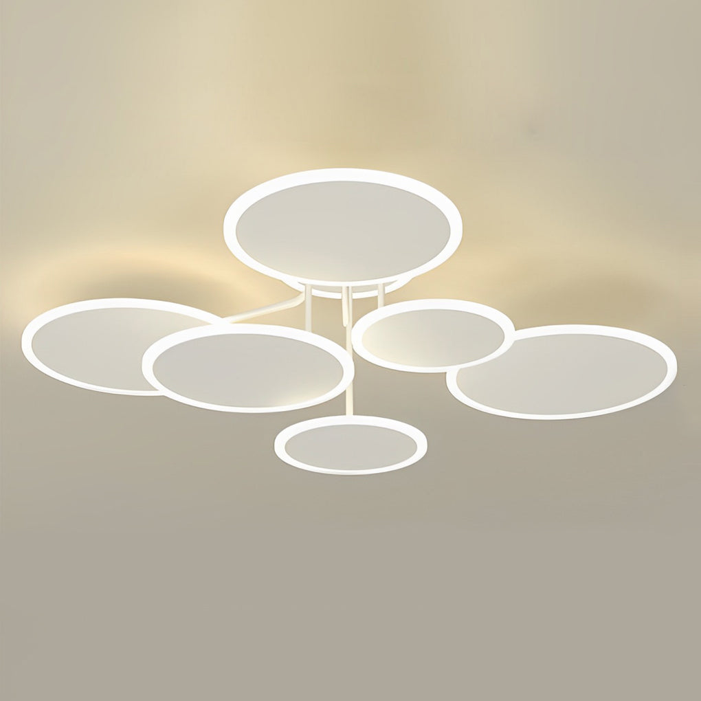WINSLOW TRIO DIMMERED LED CIRCULAR CEILING LUMINAIRE"  
2. "LAVERTON THREE-TIERED LED ROUND LIGHTING FIXTURE"  
3. "HARTFIELD MATTE WHITE LED TRILOGY CEILING ILLUMINATOR"  
4. "CAVENDISH MODERNIST ROUND DIMMABLE CEILING LIGHT"  
5. "FENWICK TRIPLE ADJUSTA