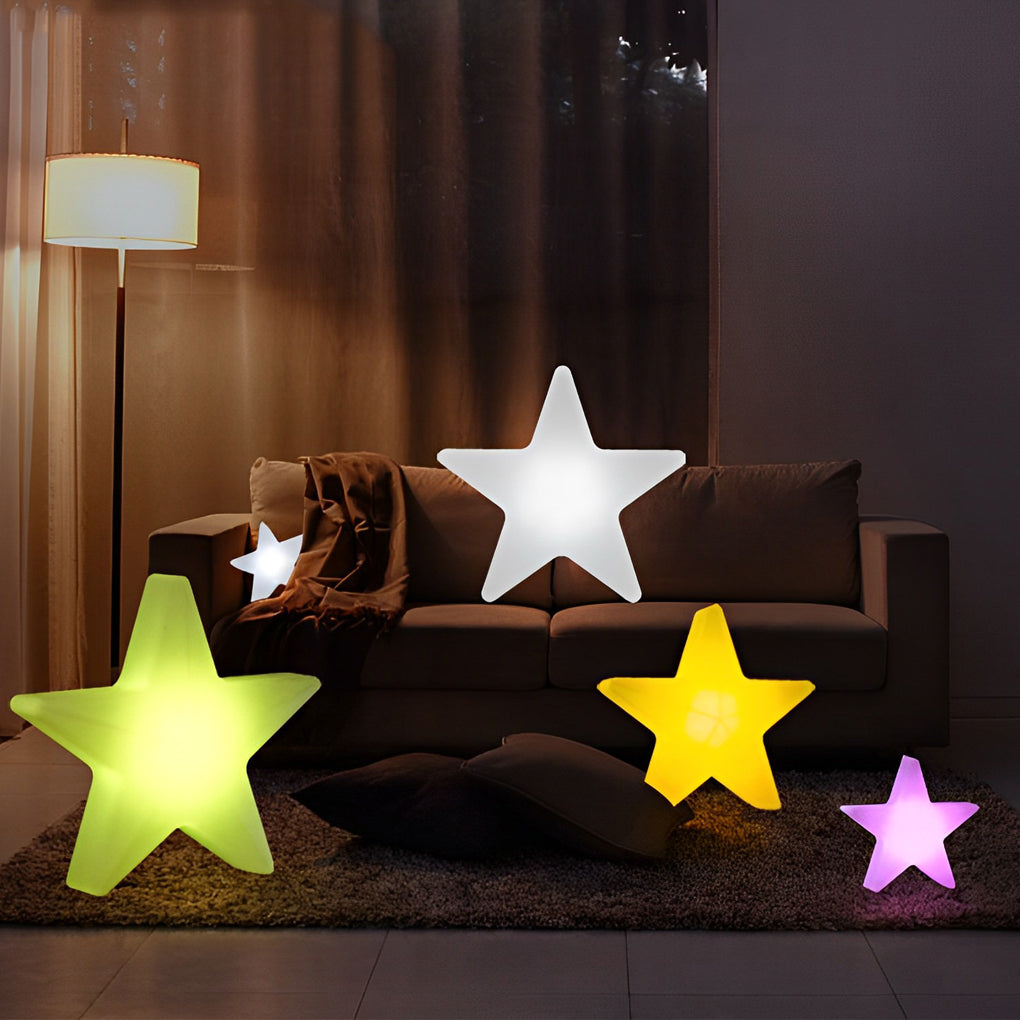 CHARLESTON TWINKLING STAR LED ORNAMENT LIGHTS WITH USB RECHARGE