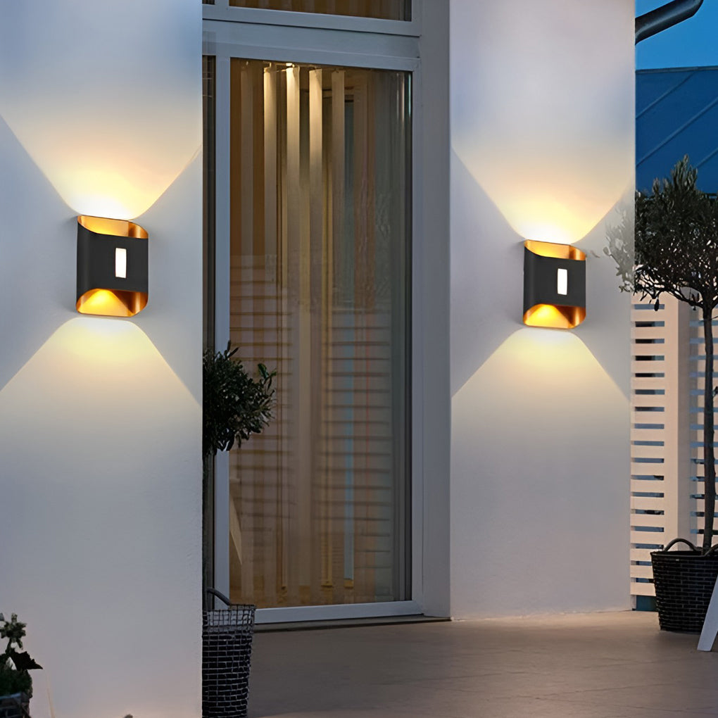WINDSOR AQUA SHIELD LED WALL SCONCE, MODERN UP AND DOWN LIGHTING