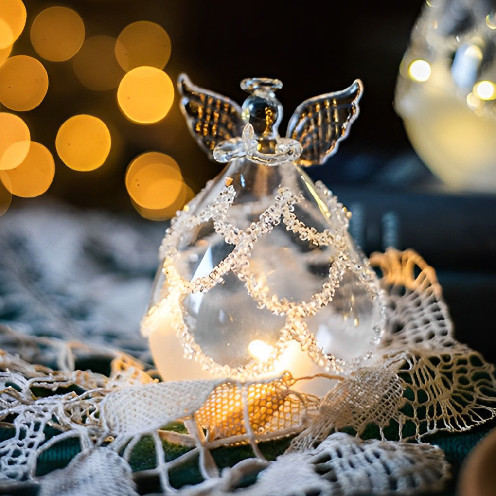 WINTERBOURNE ANGELIC GLASS ILLUMINATOR DESK LAMP
