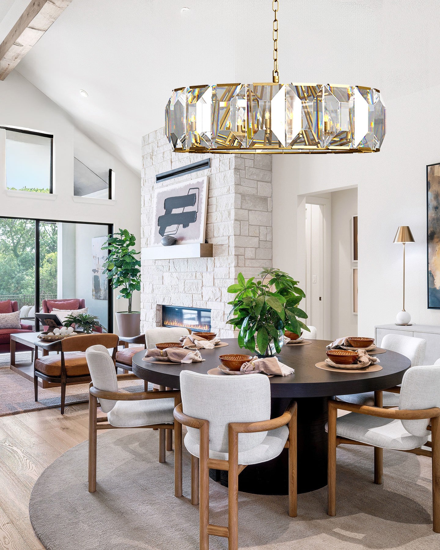 VIVIENNE CRYSTAL SPHERE CEILING LIGHT