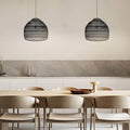 RIVERTON NATURAL WOVEN DOME LIGHTING FIXTURE