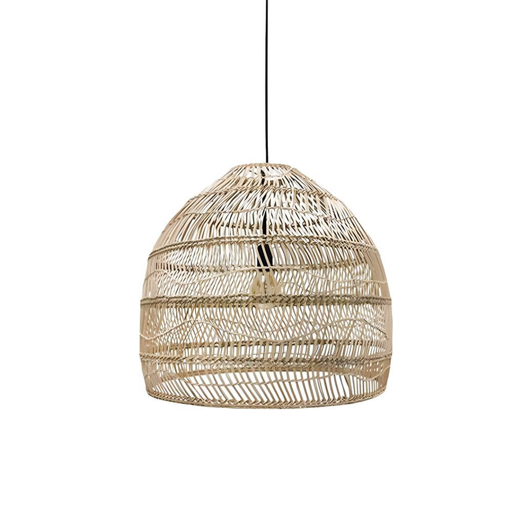 RIVERTON NATURAL WOVEN DOME LIGHTING FIXTURE