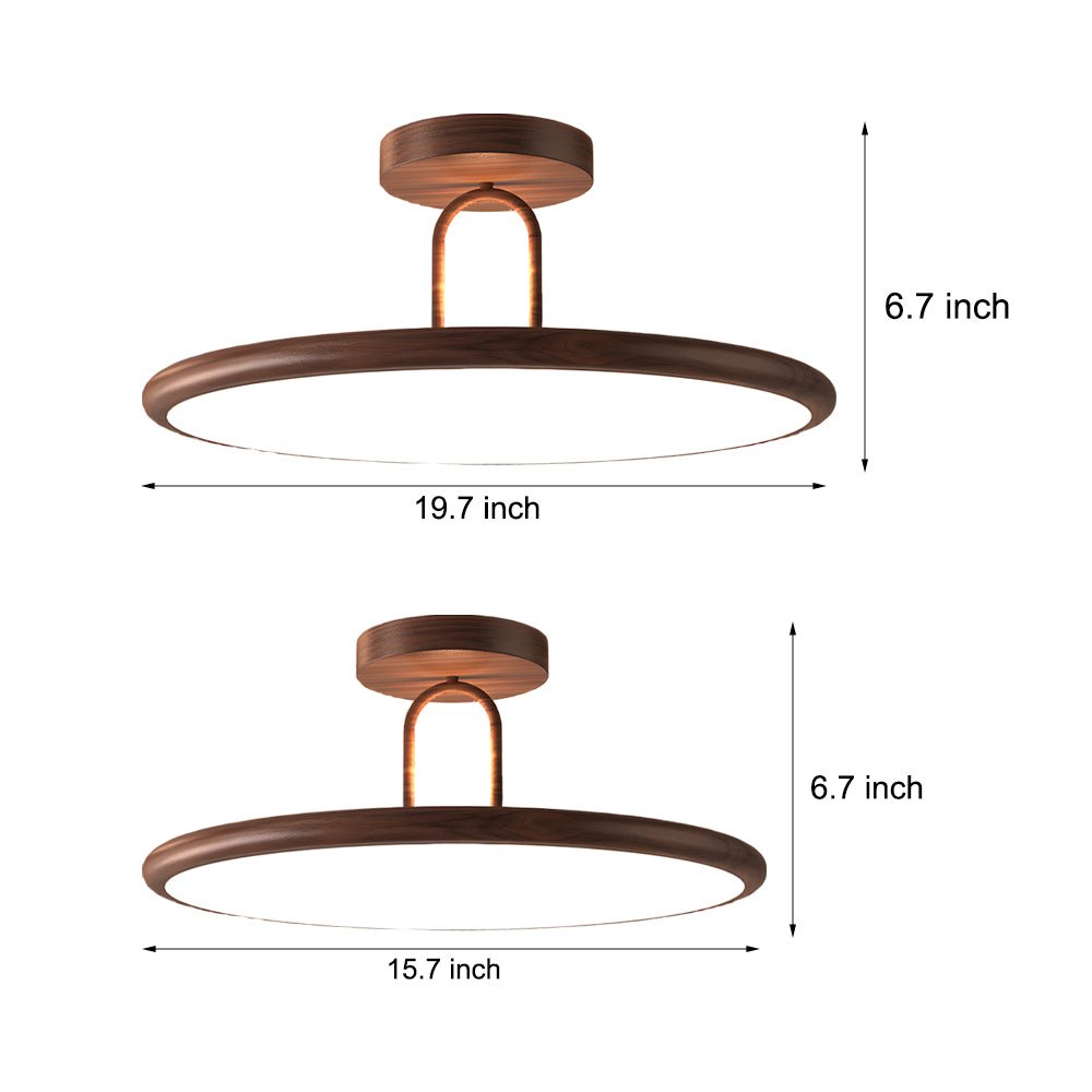 FENWICK WOODLAND CIRCLE SEMI-FLUSH CEILING LANTERN