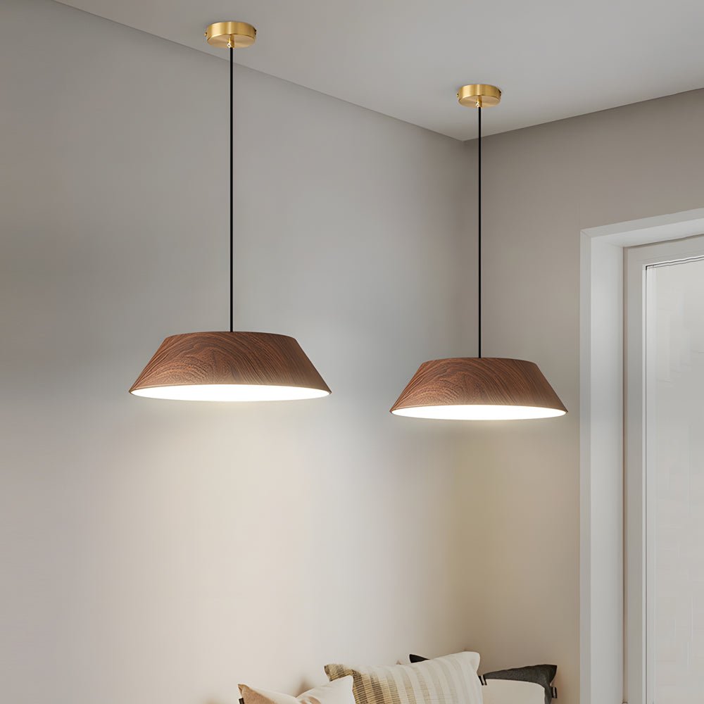 FENWICK WOODEN ORB LED HANGING LIGHT