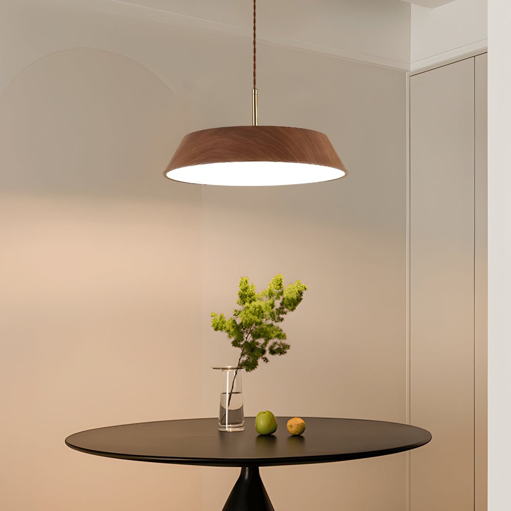 FENWICK WOODEN ORB LED HANGING LIGHT