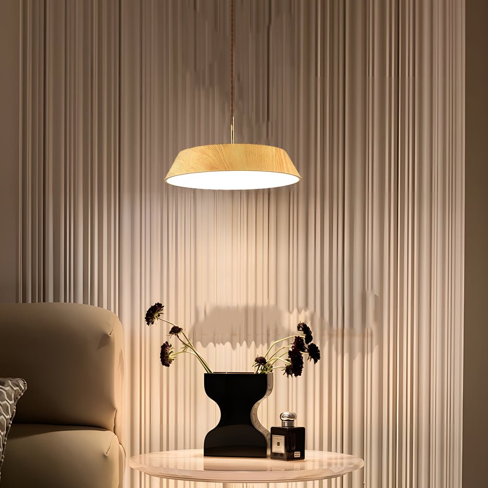 FENWICK WOODEN ORB LED HANGING LIGHT