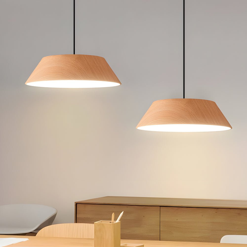 FENWICK WOODEN ORB LED HANGING LIGHT