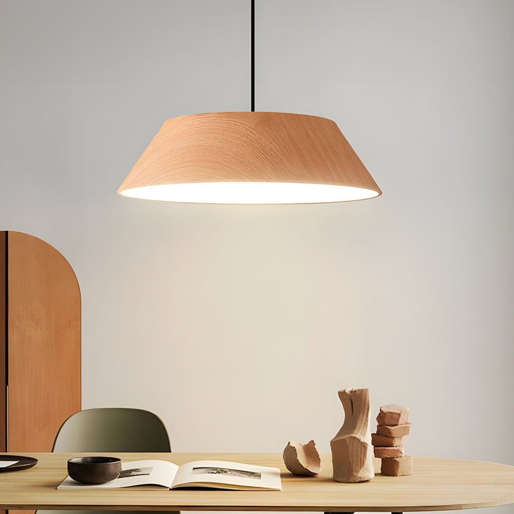 FENWICK WOODEN ORB LED HANGING LIGHT