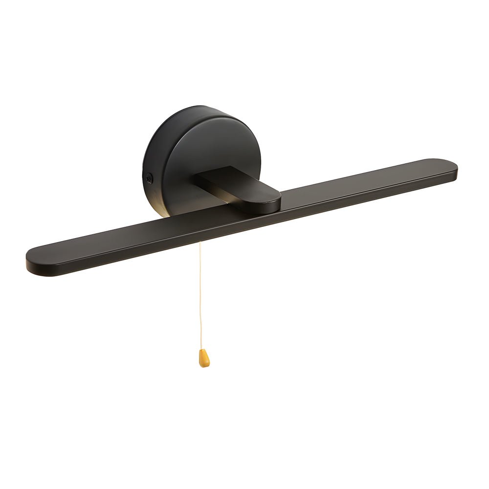 RAVENHURST 15.74'' PULL ROPE LED LINEAR VANITY LIGHT IN BLACK AND BRONZE