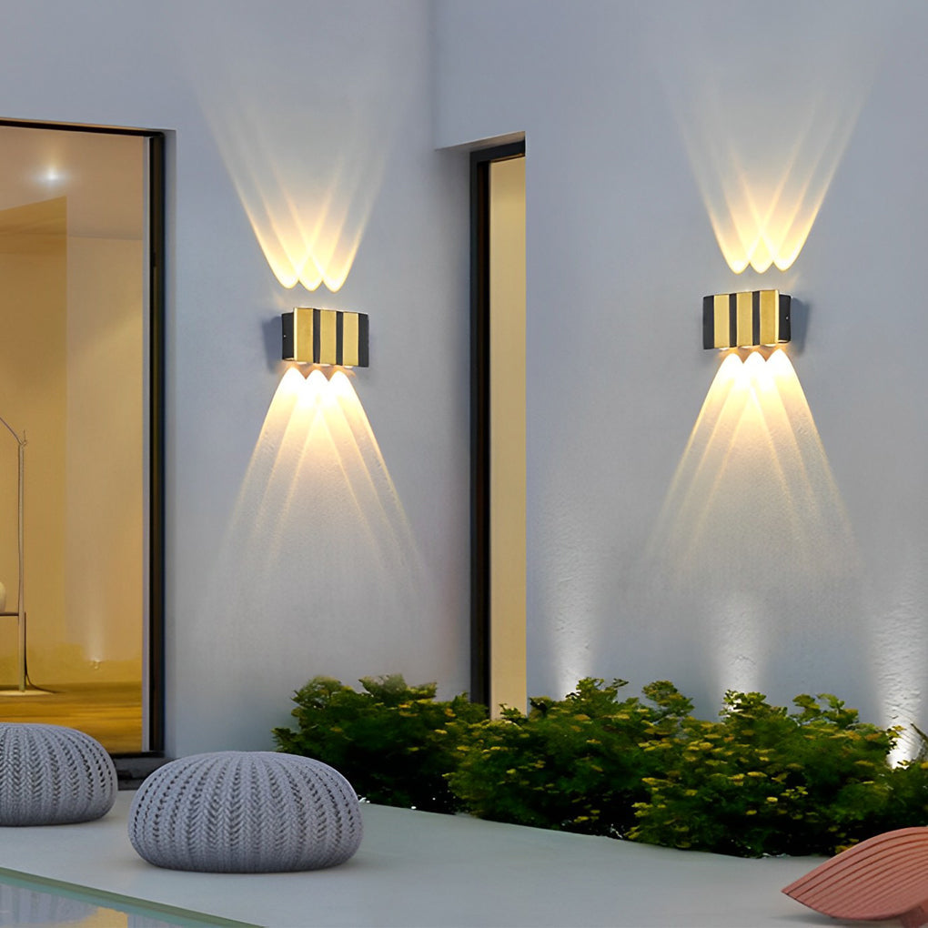 WILLOUGHBY AQUA SHOWER WALL LIGHTS - Dual Directional Waterproof Illumination"
2. "FENWICK RAINBOW LED WALL WASHER - Modern Up and Down Light Design"
3. "DORCHESTER VISTA WATER-RESISTANT WALL LIGHTING - Innovative Dual Beam Technology"
4. "TAVISTOCK SKYLI