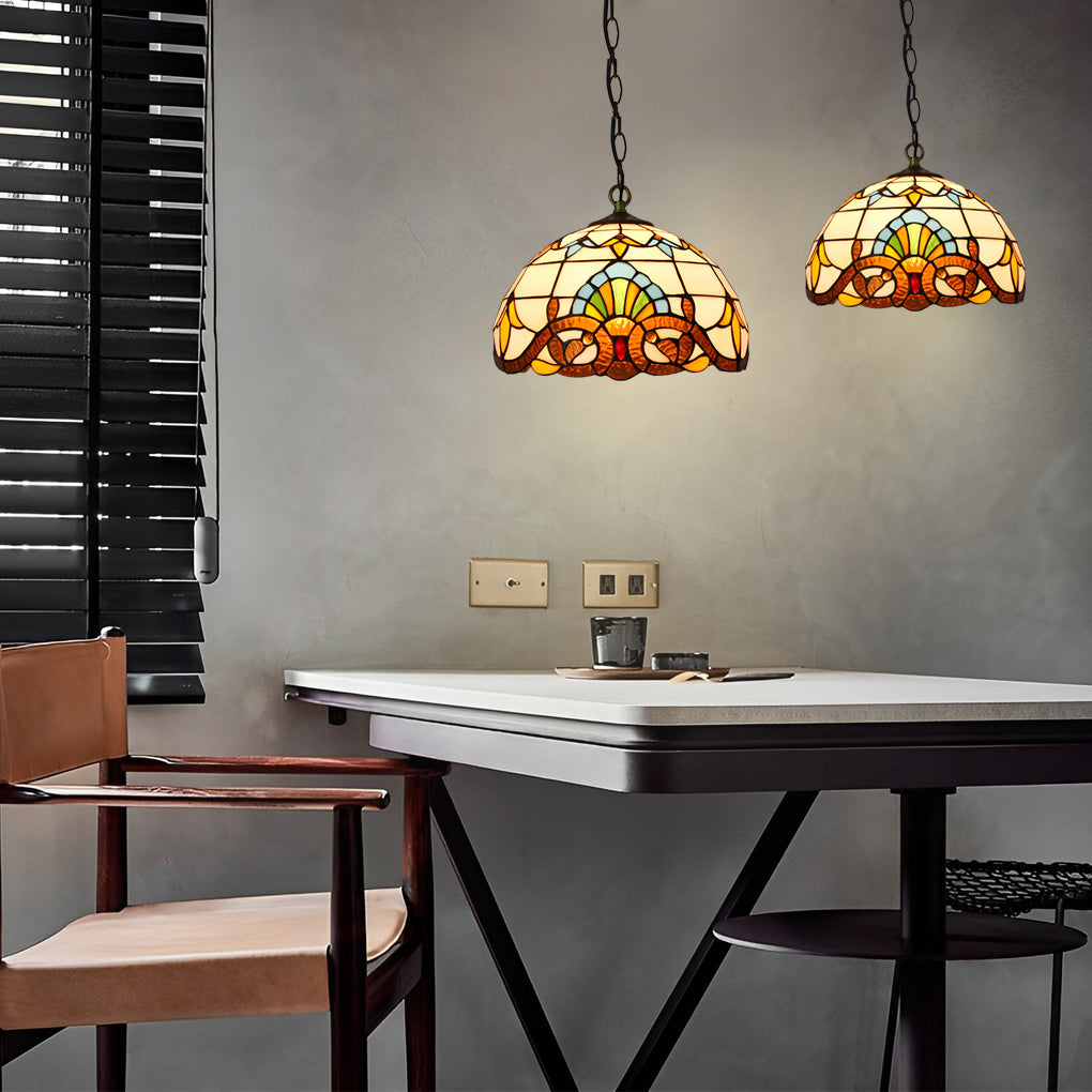 BEAUFORT VIBRANT GLASS BAROQUE CHANDELIER