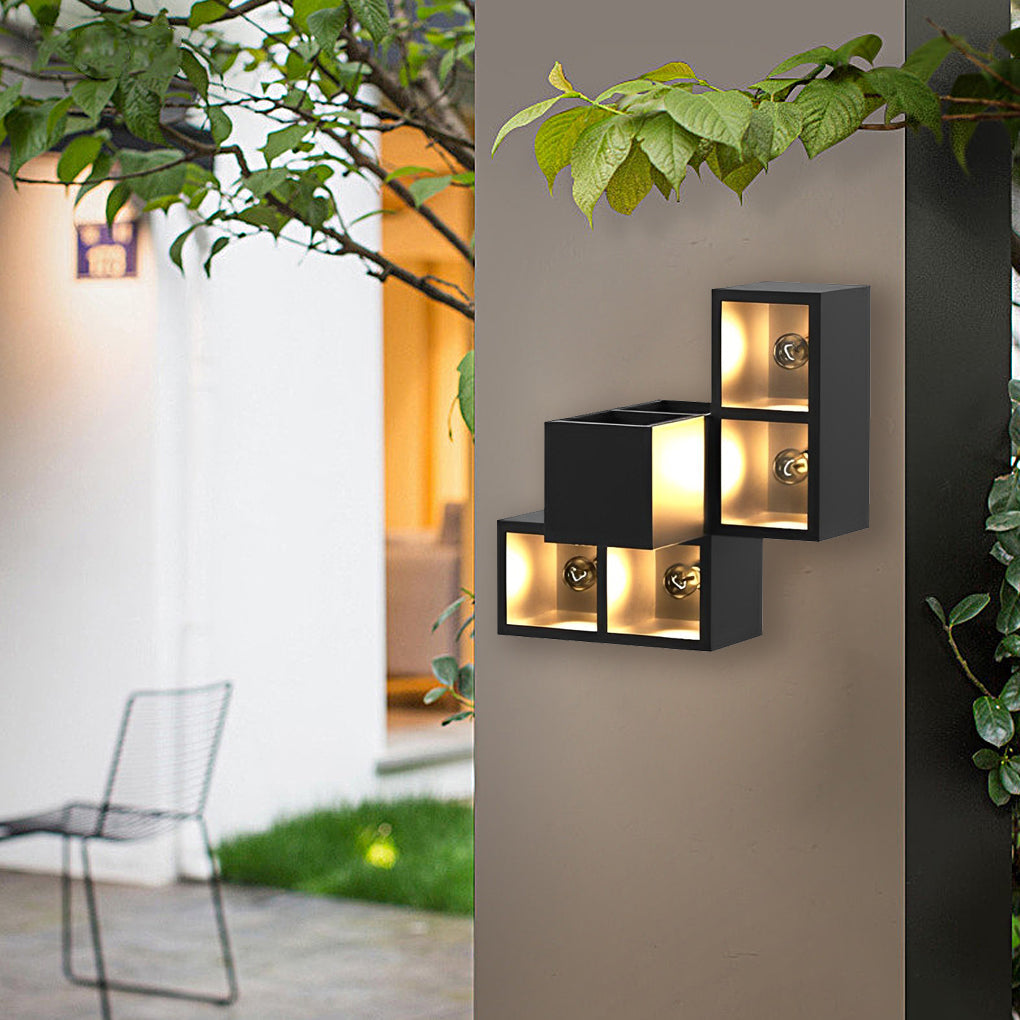 FENWICK RAINSHIELD SQUARE LED WALL SCONCE WITH INTEGRATED PLANTER