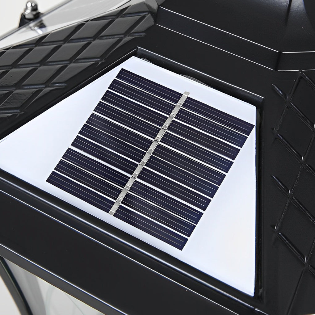 WINDSOR SOLAR-CHARGED FENCE POST LANTERNS WITH REMOTE ILLUMINATION