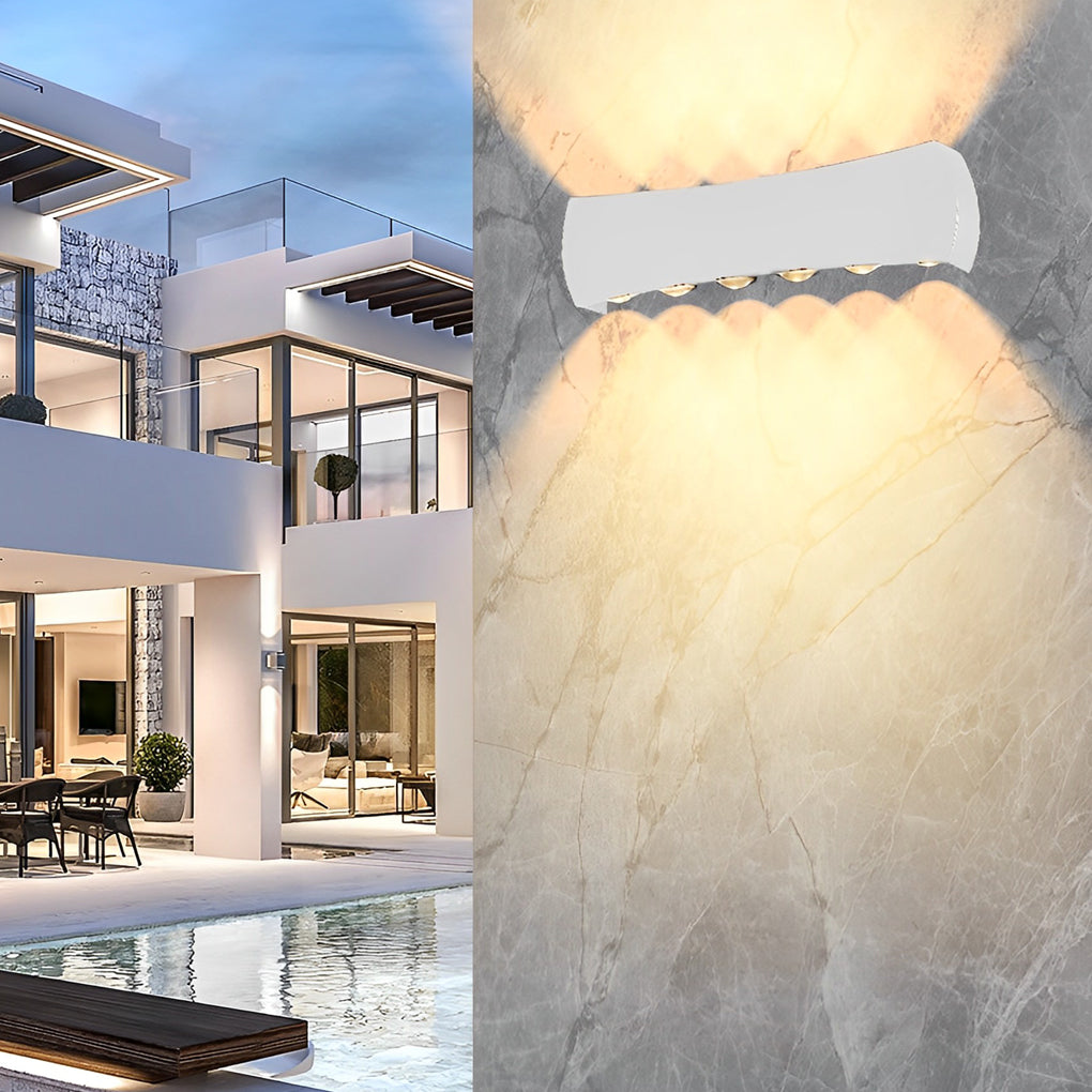 WINDSOR ALUMINUM DUAL-FACED LED OUTDOOR WALL LANTERN