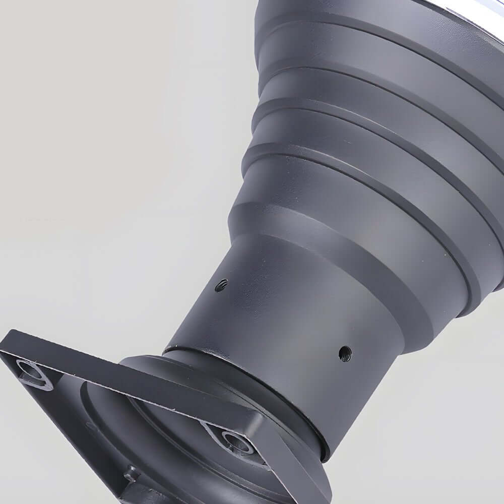 WINTHORPE 18.9-INCH BLACK ROUND PIER MOUNT LIGHT