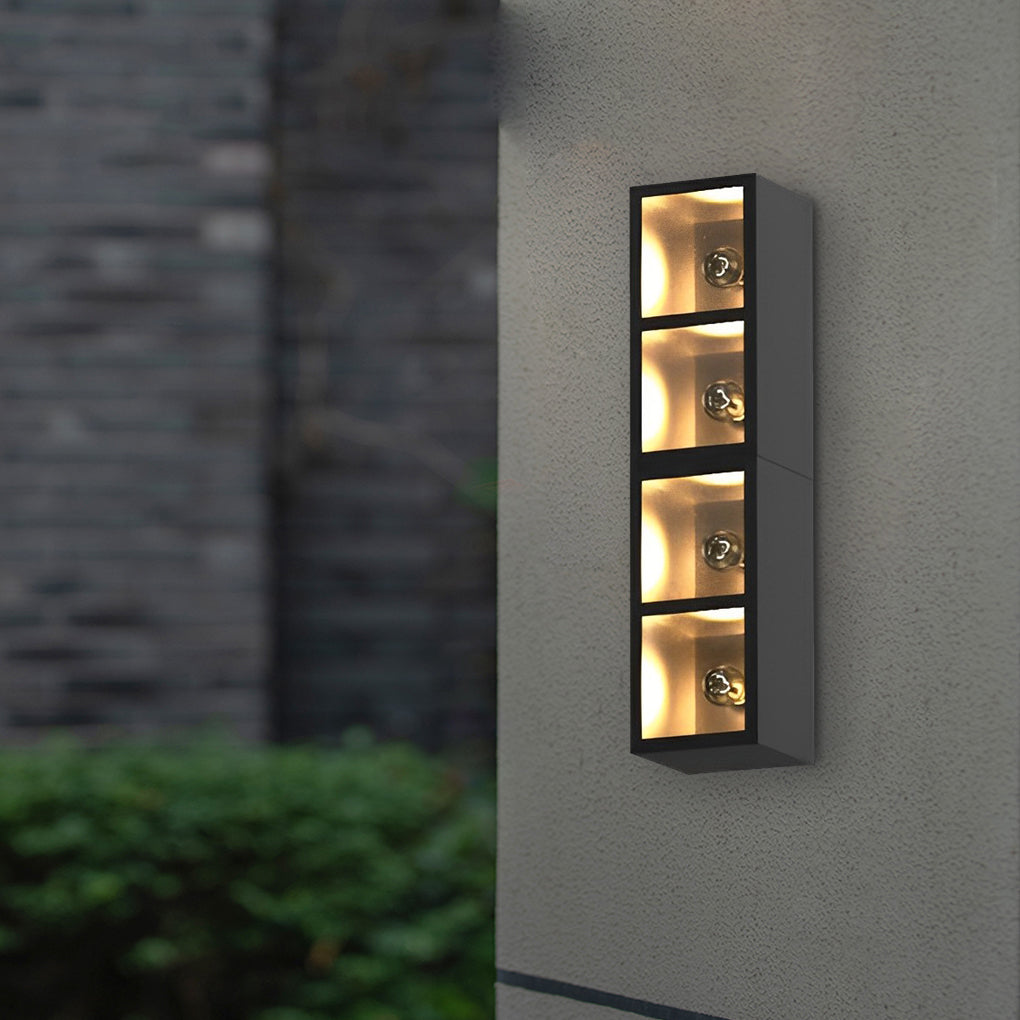 FENWICK RAINSHIELD SQUARE LED WALL SCONCE WITH INTEGRATED PLANTER