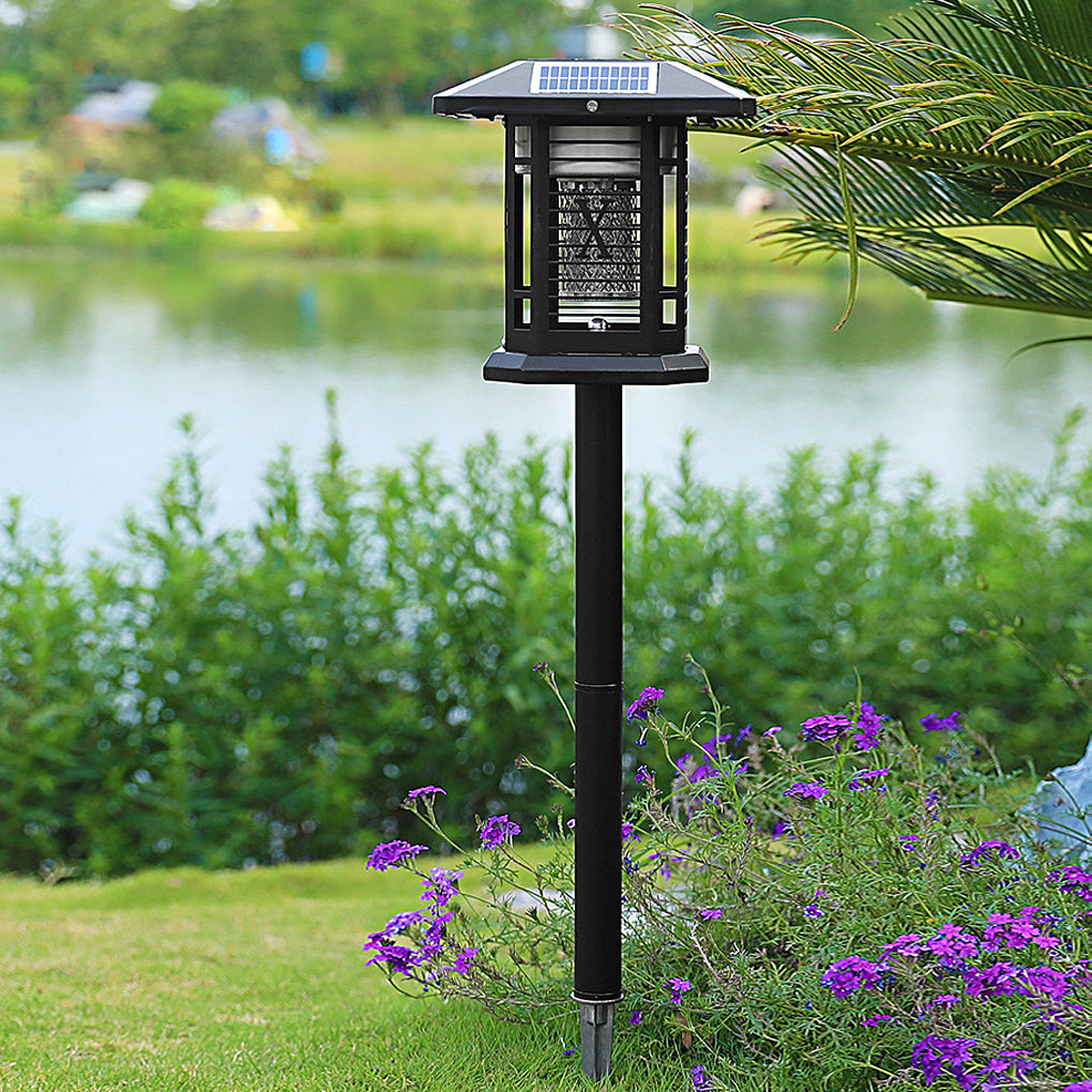 WINDSOR SOLAR MOSQUITO REPELLENT LANTERN WITH DUAL ILLUMINATION AND WEATHERPROOF DESIGN