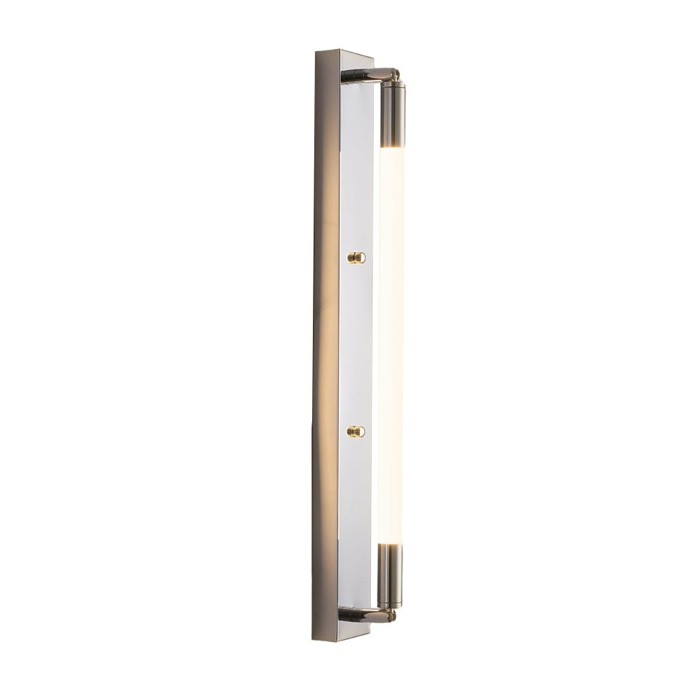 WINTERBORN ACRYLIC TUBE LED WALL SCONCE - Black, Gold, and Chrome Accents