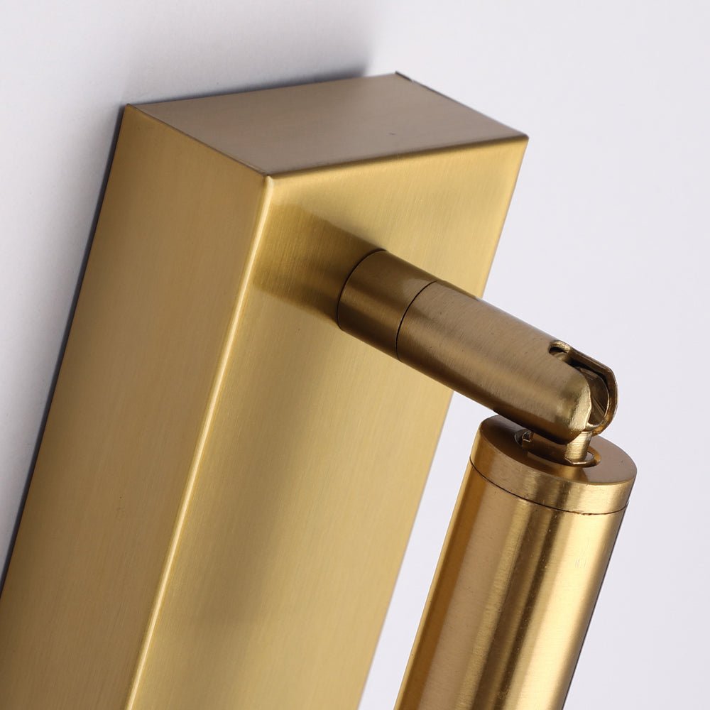 WINTERBORN ACRYLIC TUBE LED WALL SCONCE - Black, Gold, and Chrome Accents