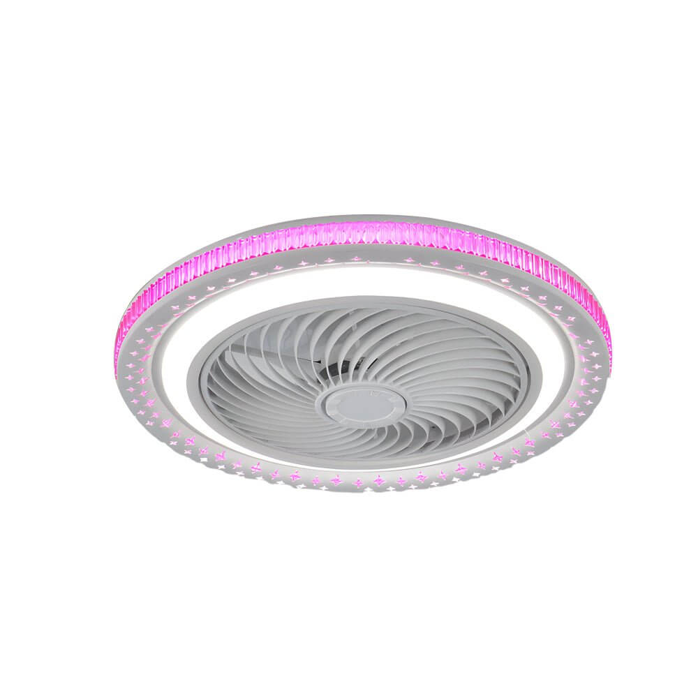WHITMORE 19.7-INCH AIRFLOW CEILING FAN WITH INTEGRATED LED ILLUMINATION AND REMOTE CONTROL