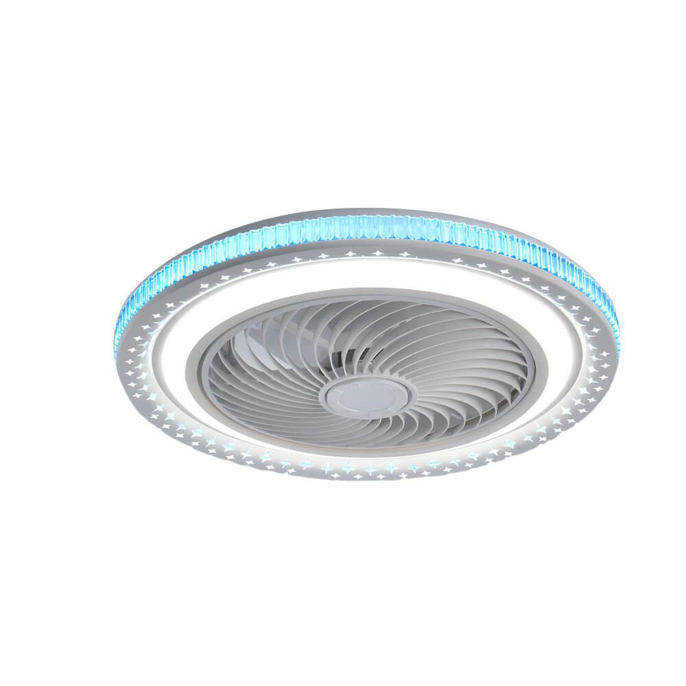 WHITMORE 19.7-INCH AIRFLOW CEILING FAN WITH INTEGRATED LED ILLUMINATION AND REMOTE CONTROL