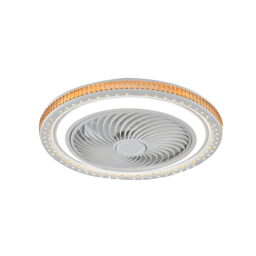 WHITMORE 19.7-INCH AIRFLOW CEILING FAN WITH INTEGRATED LED ILLUMINATION AND REMOTE CONTROL