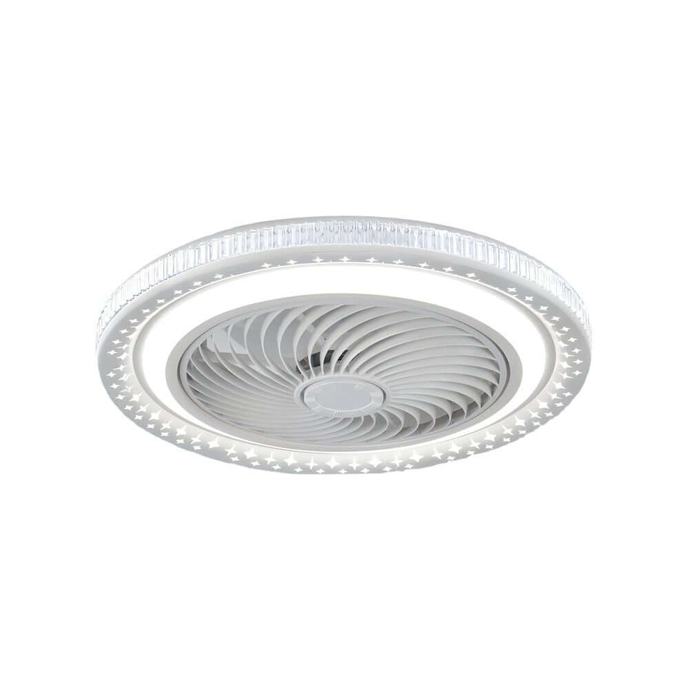 WINDSOR AEROLIGHT 19.7" BLADLESS CEILING FAN WITH INTEGRATED LED ILLUMINATION AND REMOTE CONTROL
