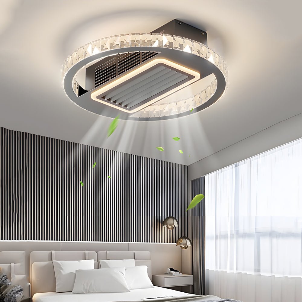 FENWICK WHIRL BLADELESS CEILING FAN WITH INTEGRATED LED ILLUMINATION AND WIRELESS REMOTE