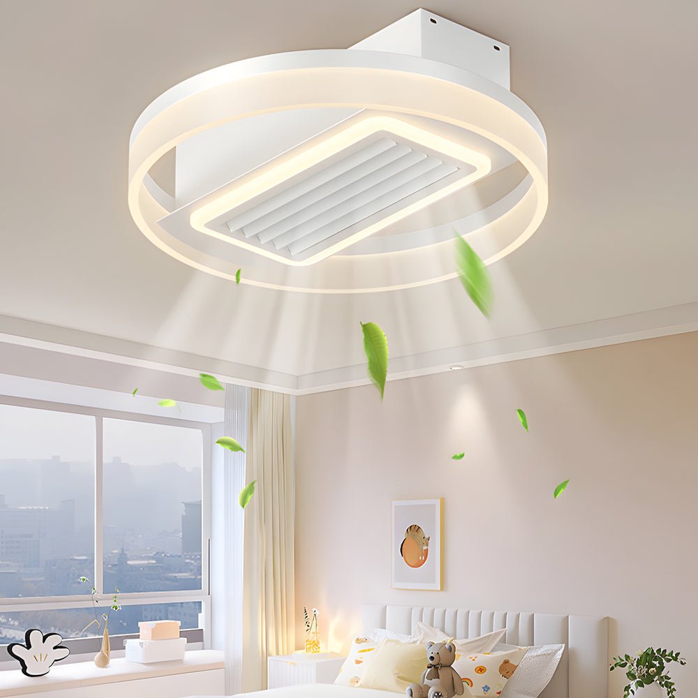 FENWICK WHIRL BLADELESS CEILING FAN WITH INTEGRATED LED ILLUMINATION AND WIRELESS REMOTE