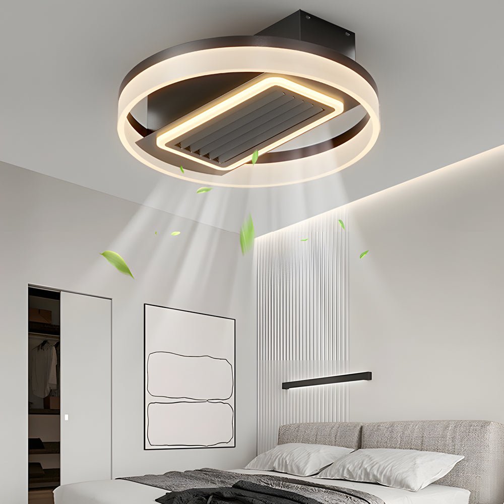 FENWICK WHIRL BLADELESS CEILING FAN WITH INTEGRATED LED ILLUMINATION AND WIRELESS REMOTE