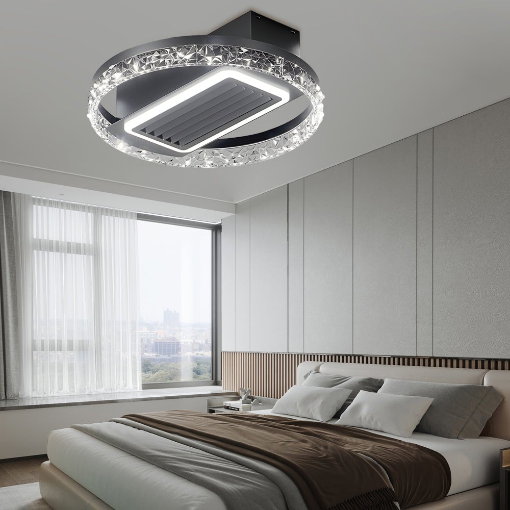 FENWICK WHIRL BLADELESS CEILING FAN WITH INTEGRATED LED ILLUMINATION AND WIRELESS REMOTE