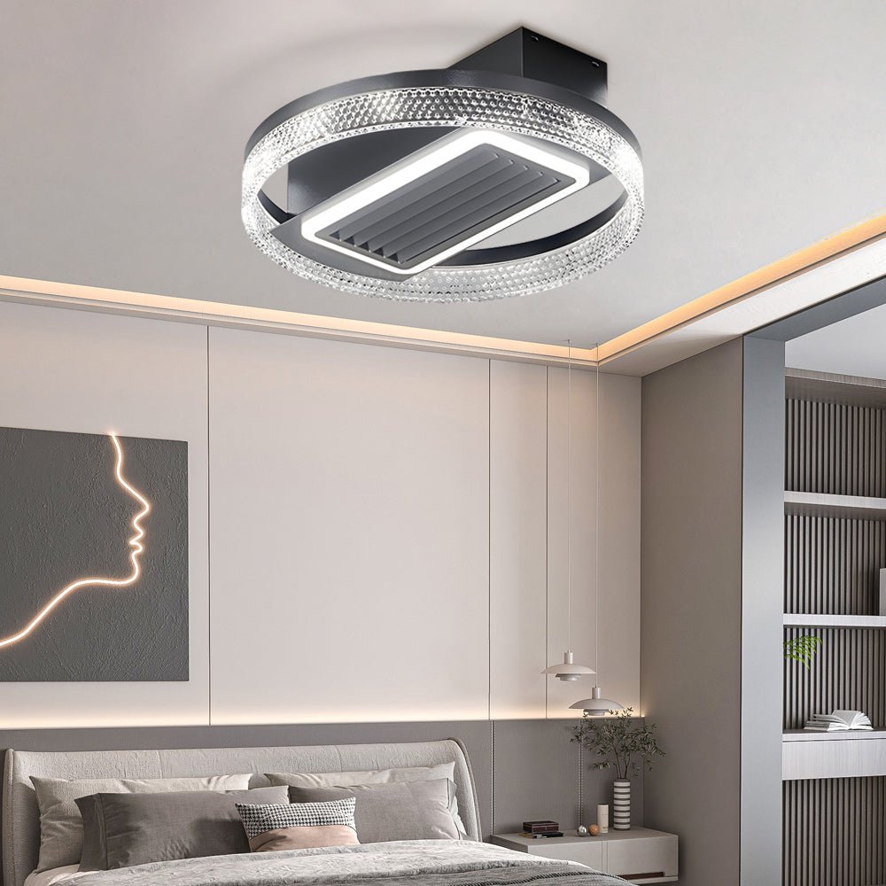 FENWICK WHIRL BLADELESS CEILING FAN WITH INTEGRATED LED ILLUMINATION AND WIRELESS REMOTE