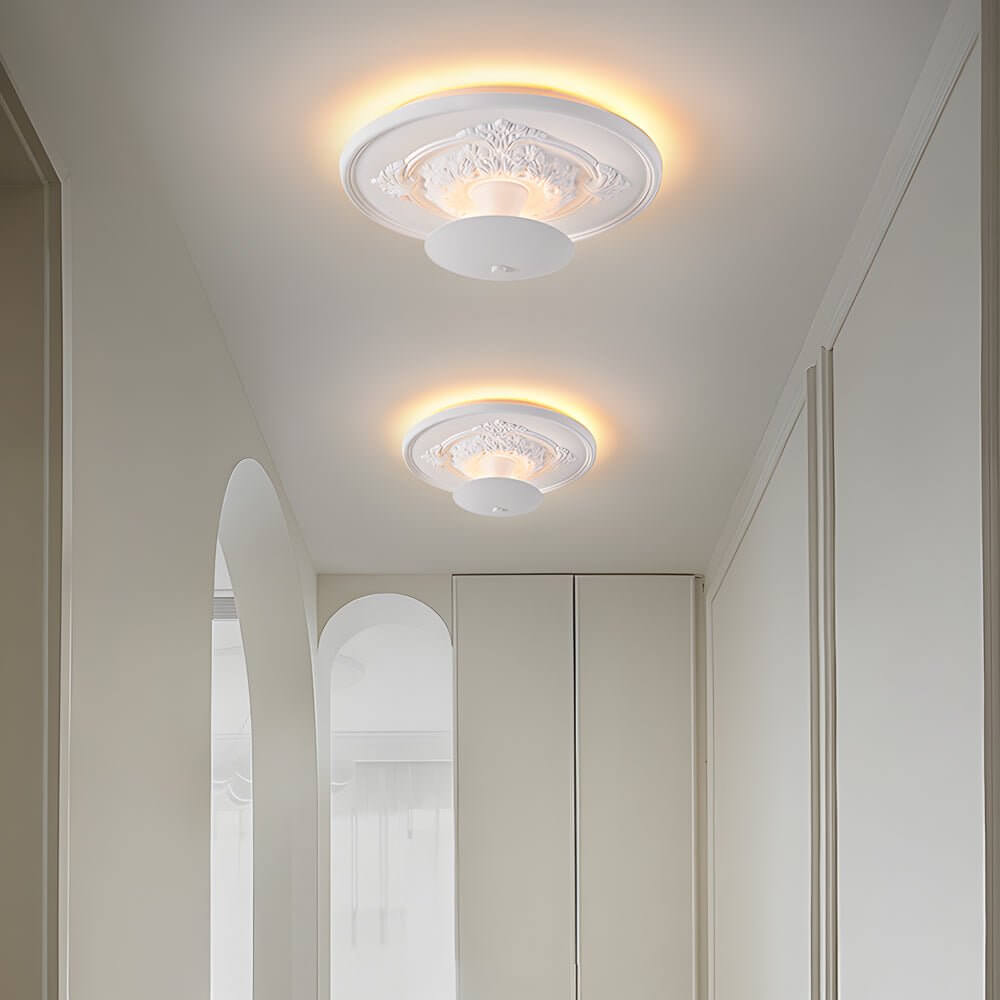 WINTHROP GYPSUM CIRCULAR DIMMABLE LED CEILING FIXTURE