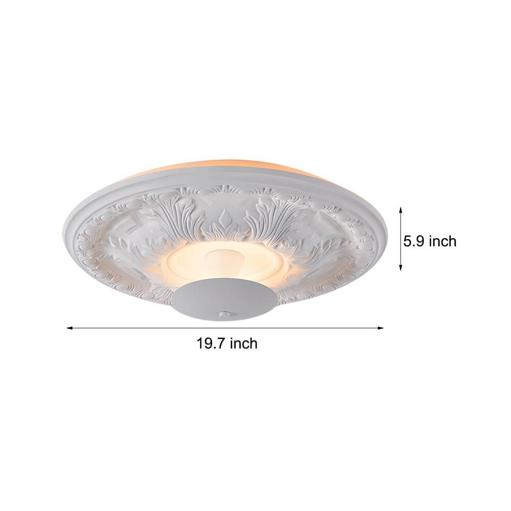 WINTHROP GYPSUM CIRCULAR DIMMABLE LED CEILING FIXTURE