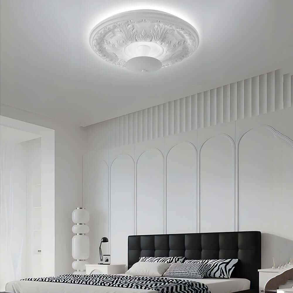 WINTHROP GYPSUM CIRCULAR DIMMABLE LED CEILING FIXTURE