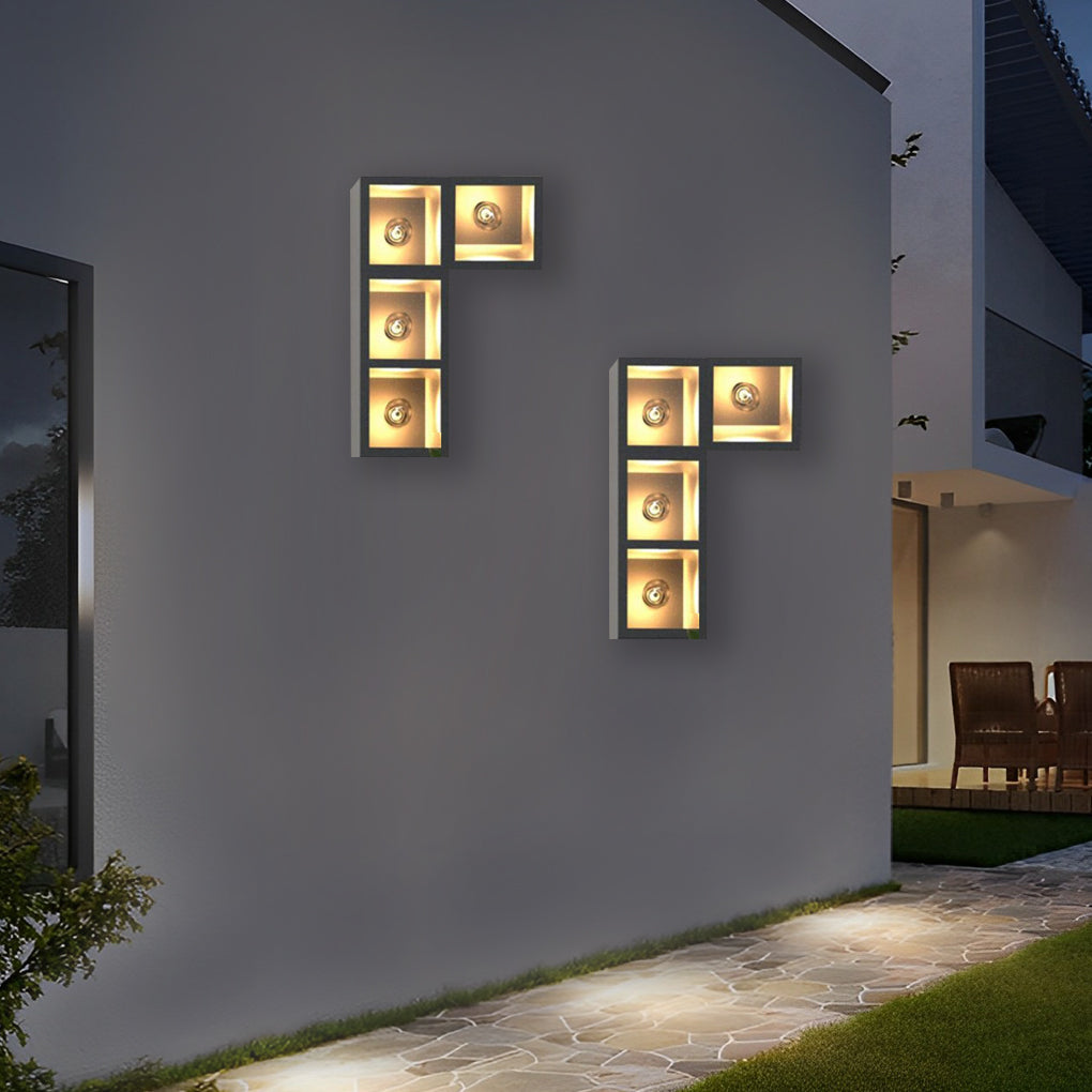 FENWICK RAINSHIELD SQUARE LED WALL SCONCE WITH INTEGRATED PLANTER