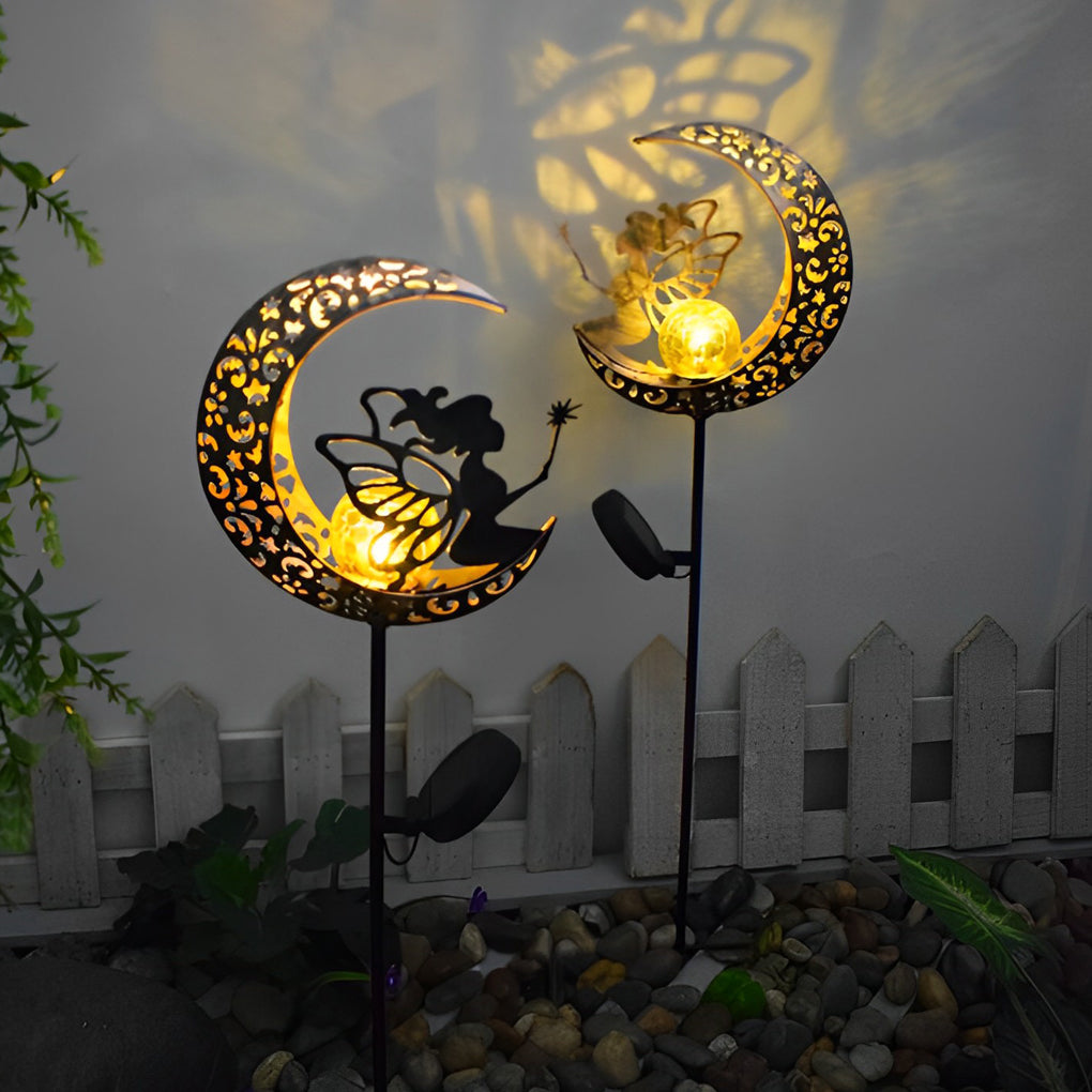 ASTRAL EMBER SOLAR GARDEN LANTERN WITH CELESTIAL PROJECTION