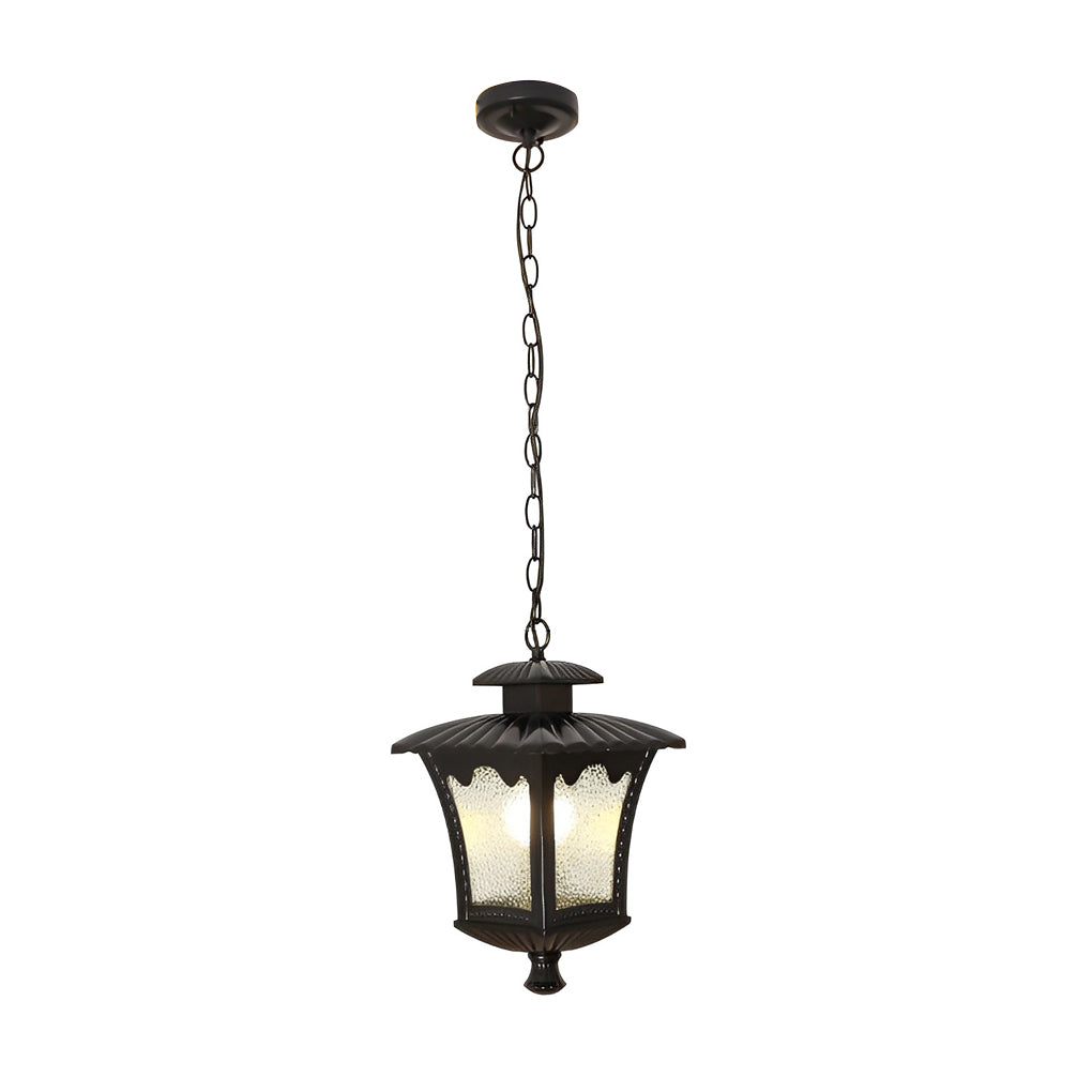 WINDSOR DROPLET GLASS OUTDOOR LANTERN CHANDELIER