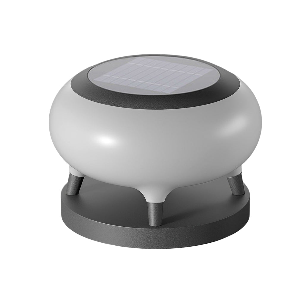 WINDSOR CIRCLE SOLAR GLOW FENCE LIGHTS - IP65 WATER-RESISTANT BLACK FINISH