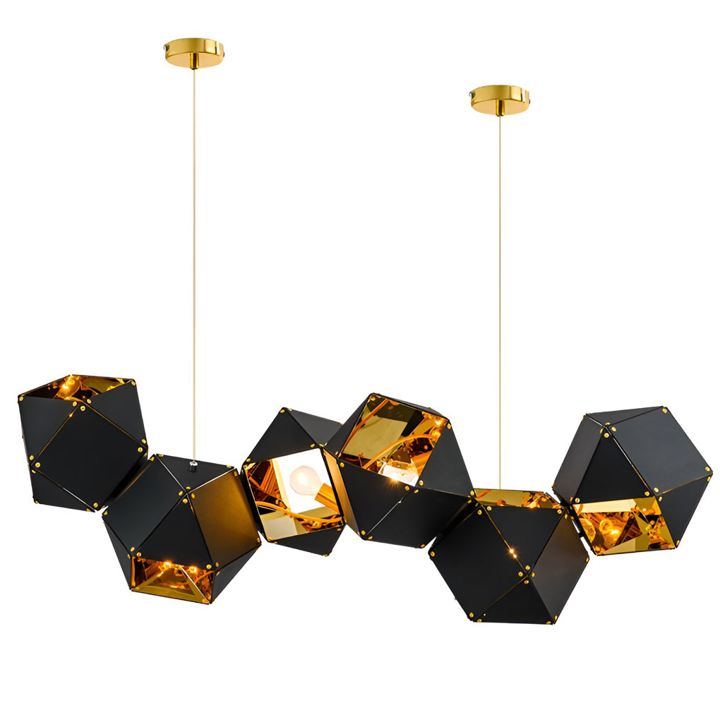 ASTON HARMONY POLYGONAL SIX-BULB HANGING LIGHT